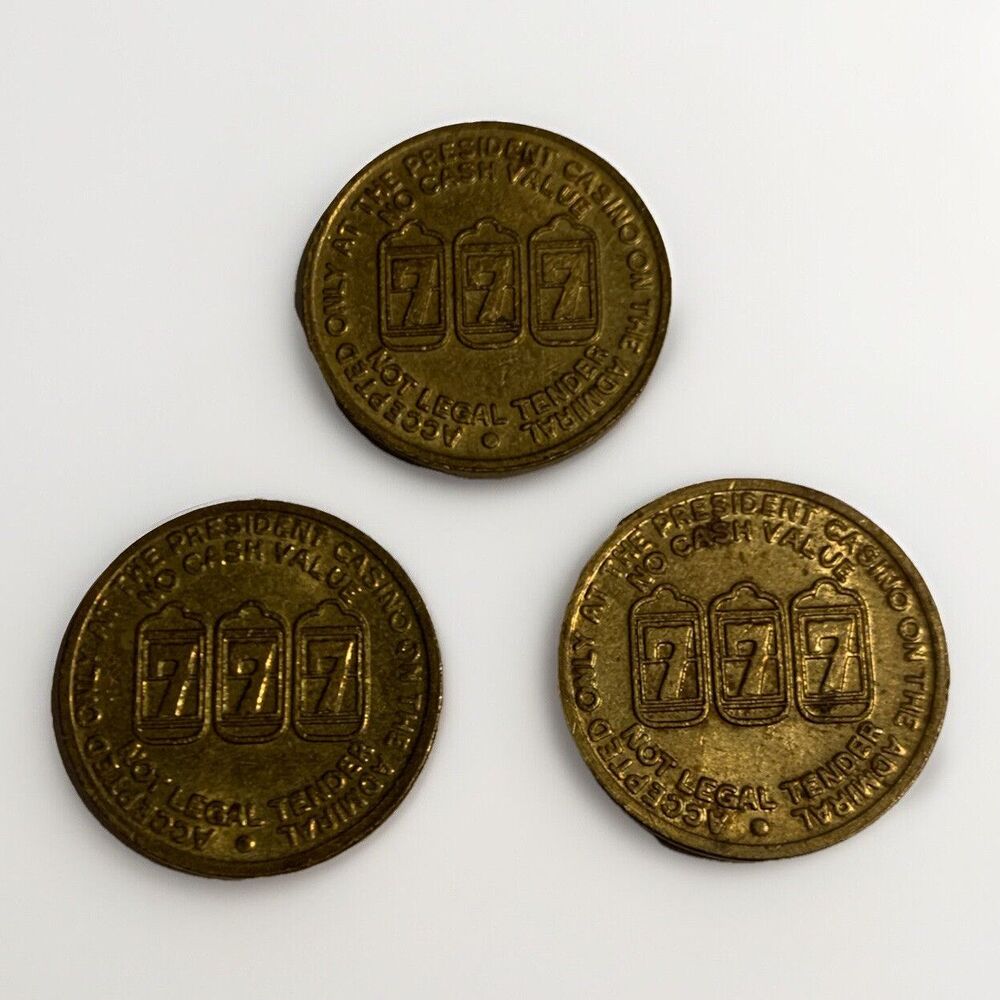 3 President Casino on the Admiral 777 No Cash Gaming Token - St. Louis, Missouri